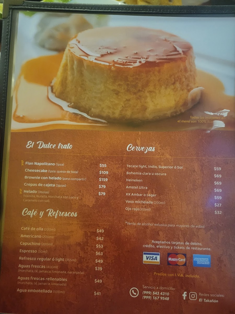 El Takañón Menu - Image 3